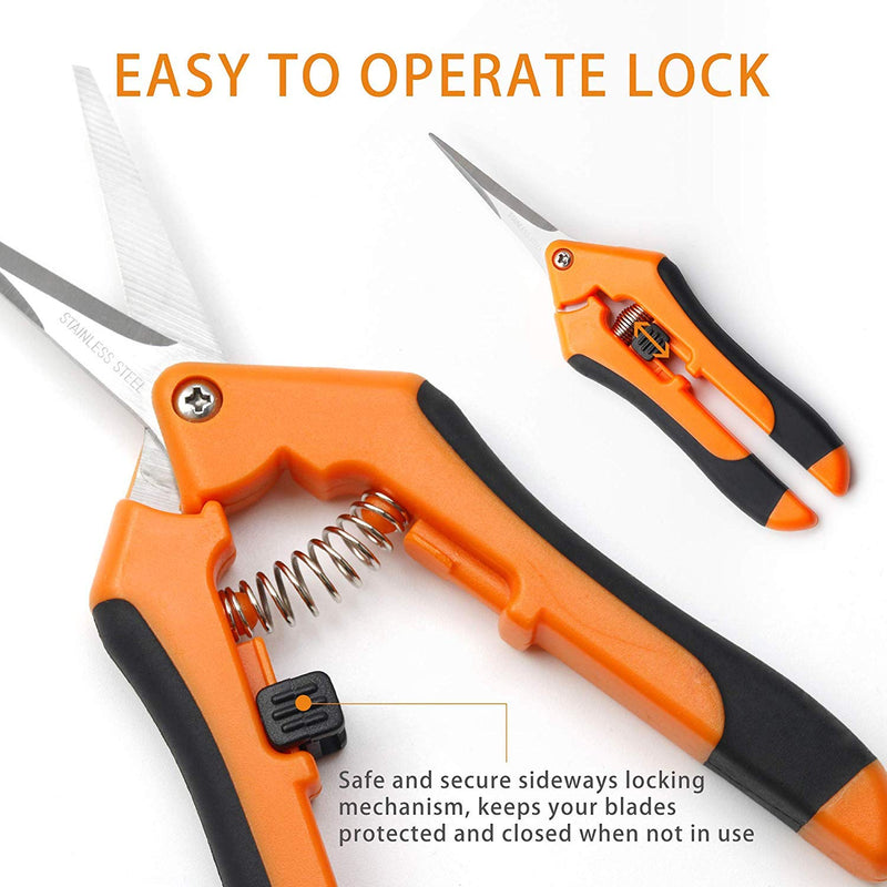 GARTOL Micro-Tip Pruning Snips - Garden Pruning Shears with Precise Cuts, Hand Pruner Design for Those with Arthritis or Limited Hand Strength - NewNest Australia