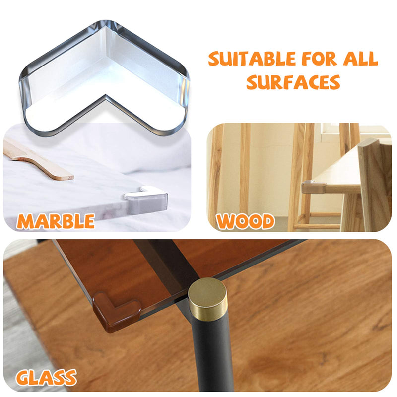 Corner Protector for Baby, Protectors Guards - Furniture Corner Guard & Edge Safety Bumpers - Baby Proof Bumper & Cushion to Cover Sharp Furniture & Table Edges - Clear and Transparent - (12 Pack) 12 - NewNest Australia