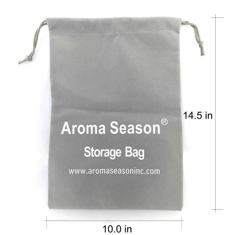 AROMA SEASON Cherry stone pillow neck and shoulder for microwave with scented aroma | grain pillow | Heat pad | Neck pillow (grey) Grey - NewNest Australia
