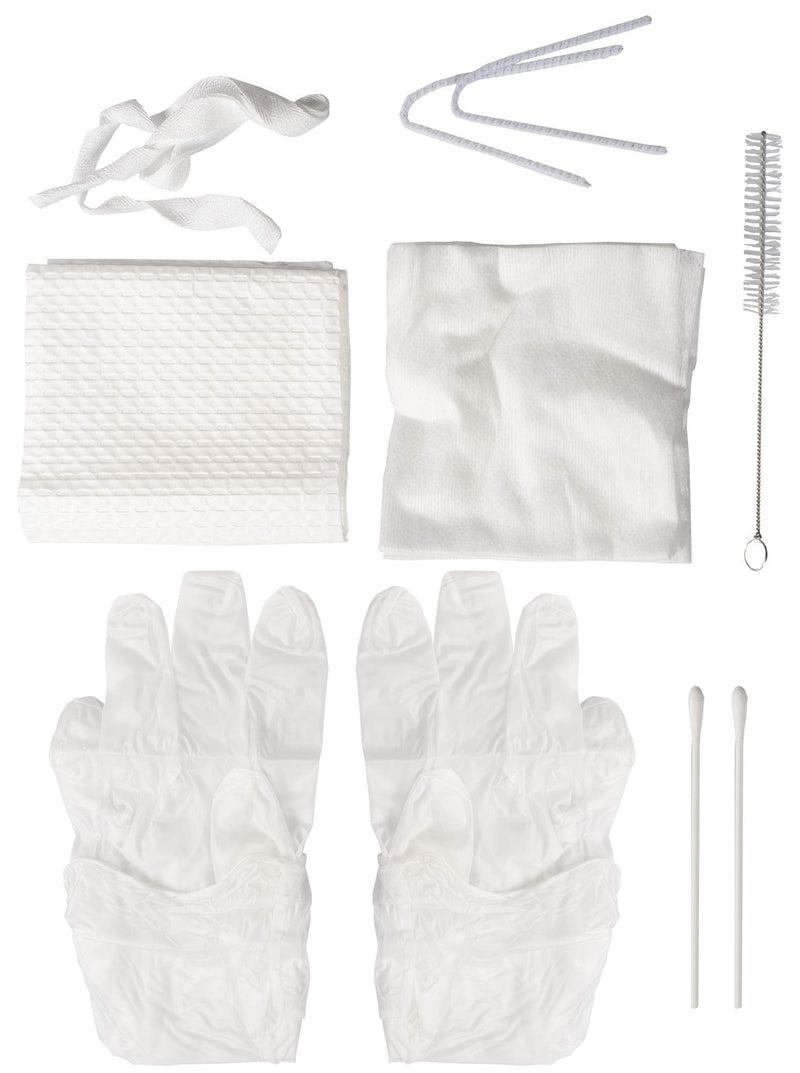 Dukal Tracheostomy Care Kit. Sterile Compact and Disposable Kit with All Necessary Items. Individual Needs. Gloves, Trachea Tube Brush, Sponges, Pipe Cleaners, Twill Tape, T-Drain Sponge. - NewNest Australia