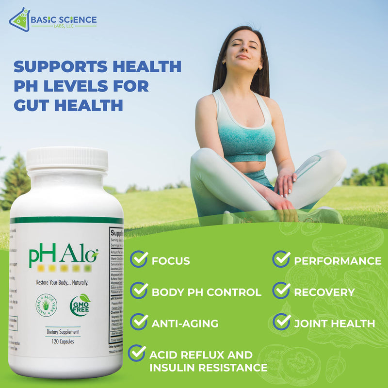 pHAlo pH Balance Supplement Pills - Magnesium, Bicarbonates Capsules for Alkaline Balance - Natural Treatment for Focus, pH Balance, Gut Health, Performance and Recovery - NewNest Australia