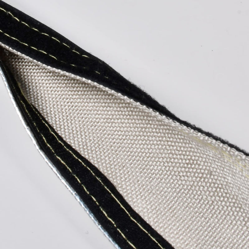 Heat Shroud Sleeve Aluminized Sleeving for Ultimate Heat Protection with Hook and Loop Closure,3/4" I.D. x 10FT,Heat Sheath Sleeve,with 20Pcs Stainless Steel Cable Metal Zip Ties - NewNest Australia
