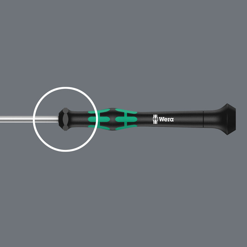Wera 05118066001 2054 Screwdriver for Hexagon Socket Screws for Electronic Applications, Hex-Plus, 1.5 mm x 60 mm 1.5mm x 60mm - NewNest Australia