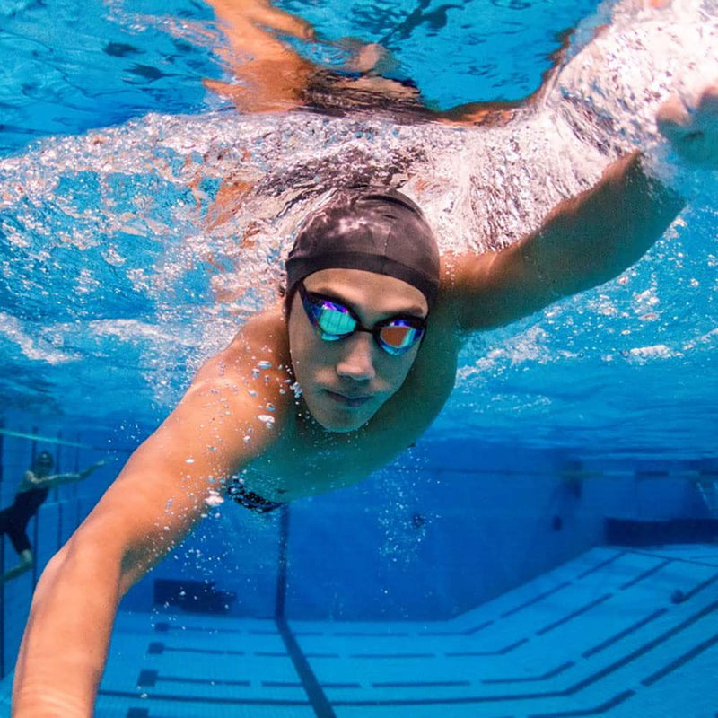 View Swimming Gear V-230ASA Blade Orca Swipe Racing Swim Goggles Smoke Mirrored Lens - NewNest Australia