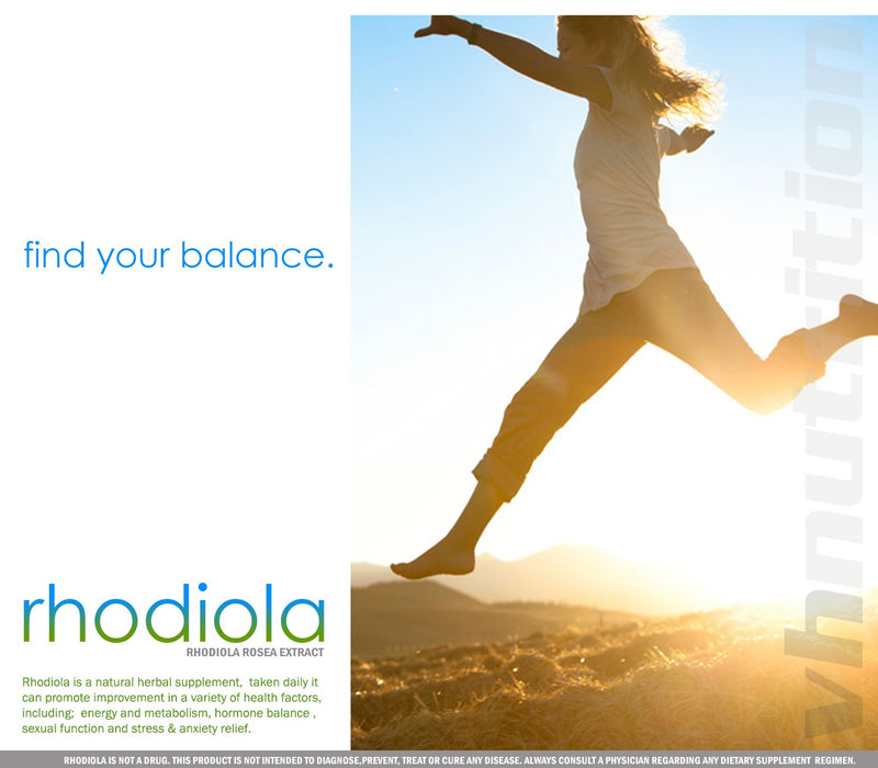 VH Nutrition | Rhodiola Rosea Supplement | 700 mg Rhodiola Extract Capsules | Adrenal Support and Cortisol Manager | 60 Day Supply - NewNest Australia