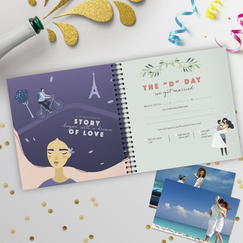 Honeymoon Travel Journal, Record-Book Trip Together, Save All Experiences On This Memory Album, A Just Married Present or Gift Like No Other. For Anniversary for Him and Her Hardcover - NewNest Australia