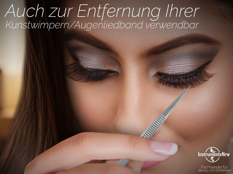 Tweezers, pointed hair plucking tweezers with ribbing on the handle - NewNest Australia