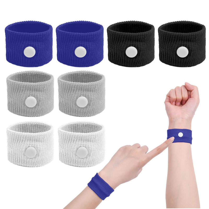 Acwoo Acupressure Bracelet, 4 Pairs Acupressure Band Anti-Nausea Wristbands For Adults And Children, Acupressure Bracelets For Pregnancy Nausea, Seasickness, Travel Sickness - NewNest Australia