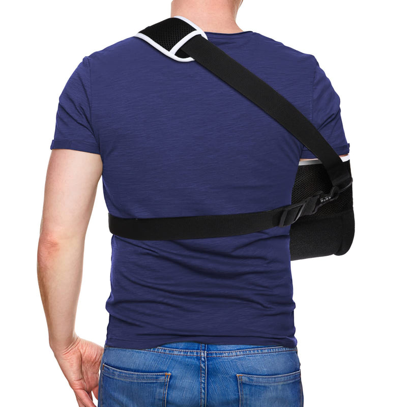 Healifty Arm Sling Shoulder Immobilizer Built- in Cartilage Plate Improved Rotator Cuff Support Brace Ergonomically Designed Sling for Arm Injury, Broken, Dislocated, Fracture, Strain As Shown - NewNest Australia