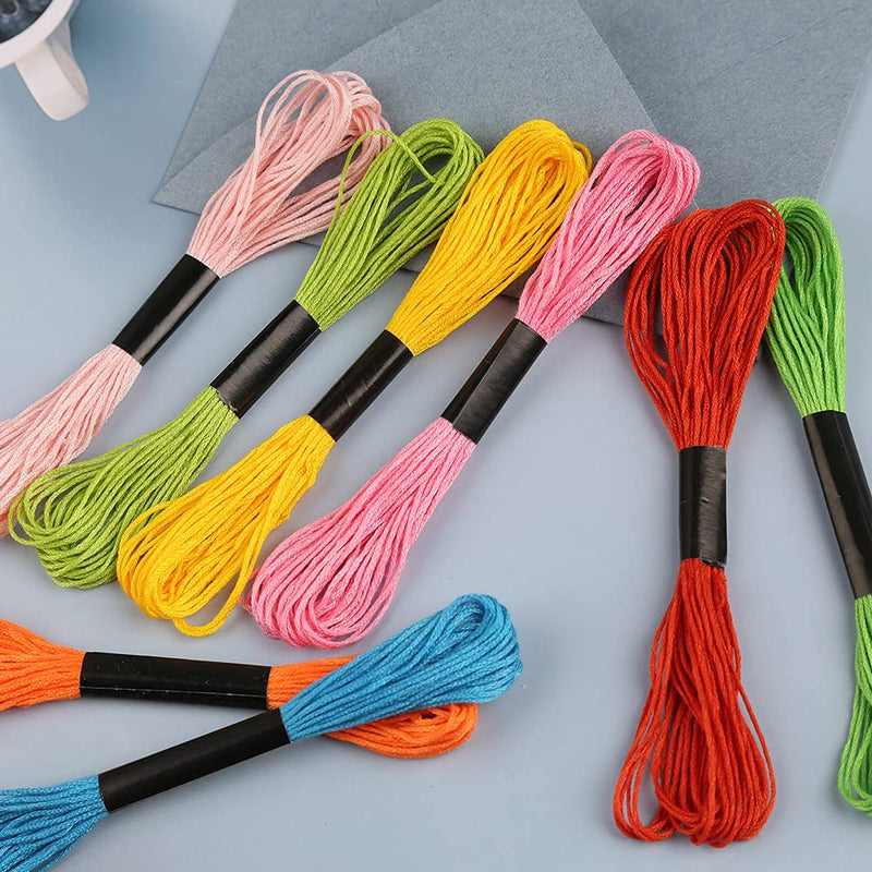 Jupean Embroidery Punch Needle, 156 Pcs Punch Needle Tool with Needle Punch, 110 Pcs Embroidery Thread, Embroidery Hoops, Embroidery Needles, Punch Needle Kit for Beginners - NewNest Australia