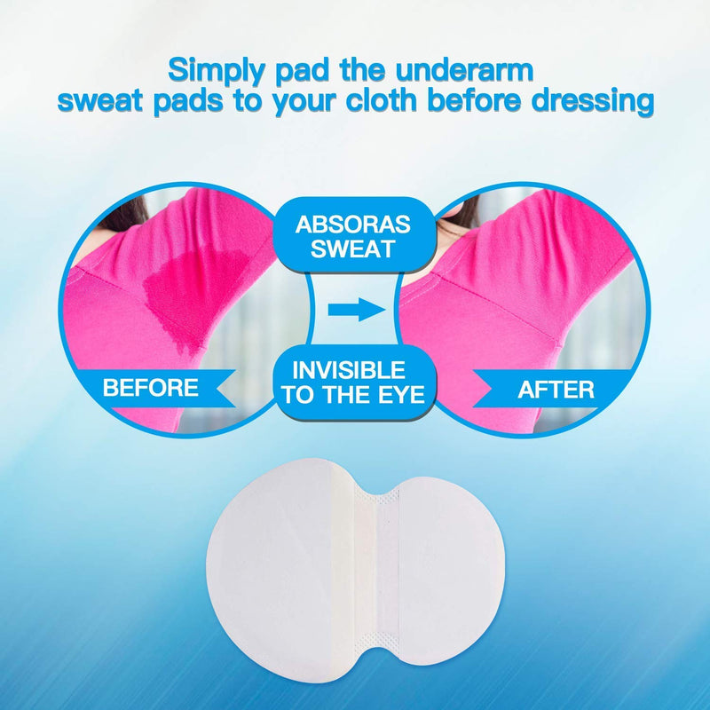 Large Underarm Sweat Pads for Women and Men Fight Hyperhidrosis [100 Pack], CANAGROW Armpit Sweat Pads Comfortable Unflavored, Non Visible, Extra Adhesive, Disposable, Sweat Free Armpit Protection 4.4 * 4.8 Inch - NewNest Australia