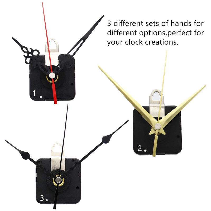 NewNest Australia - Youngtown 12888 Movement for Clock Repair Replacement 11mm (7/16 Inch) Shaft Length.4mm(5/32 Inch) Thread Length. 7/16 inch total shaft length 