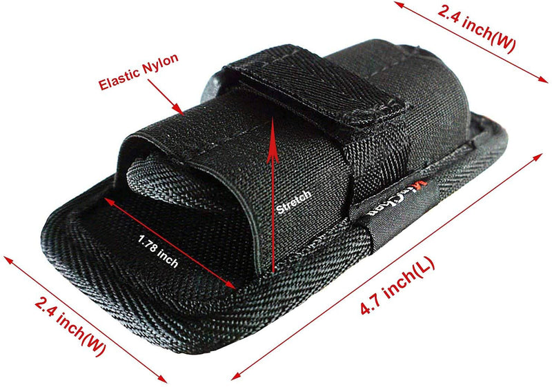 MinChen Flashlight Holster Pouch Belt Holster Duty Belt Carry Case Holder with 360° Rotatable Clip - NewNest Australia