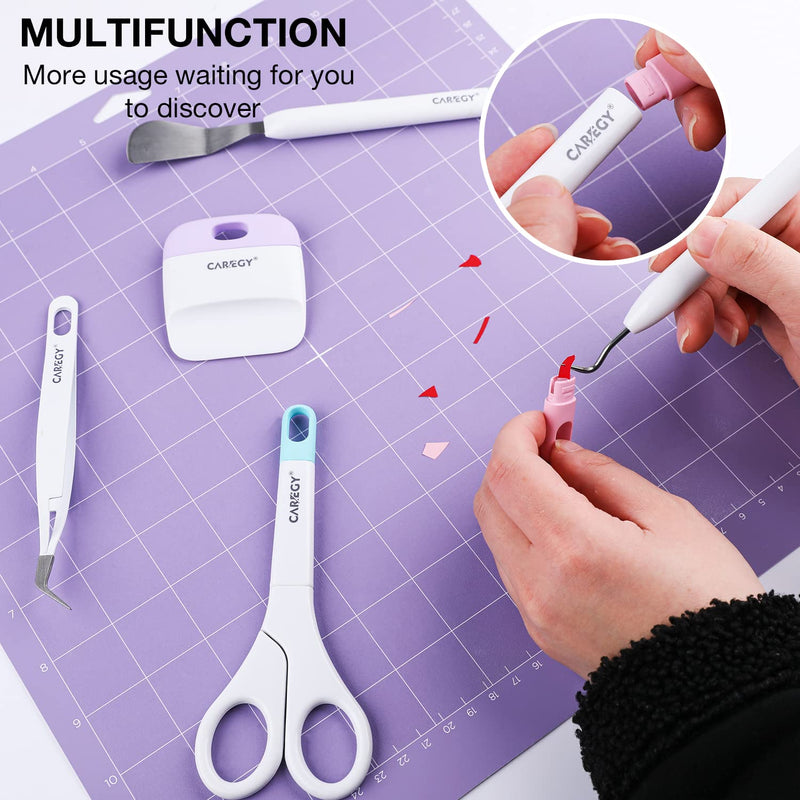 CAREGY Craft Vinyl Weeding Tools Set, Precision Craft Vinyl Tools Kit, Weeding Kits for Cricut/Silhouette/Siser/Oracal 631 651 751 Vinyl - NewNest Australia