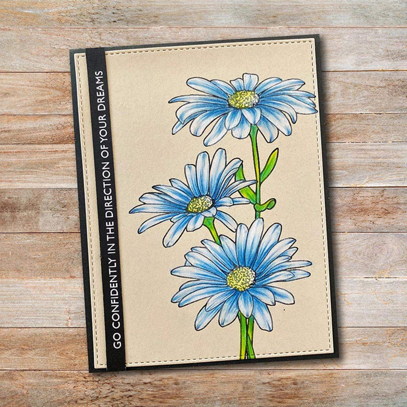 Cute Chamomile Silicone Clear Stamp and Die Sets for Card Making, DIY Embossing Photo Album Decorative Craft - NewNest Australia