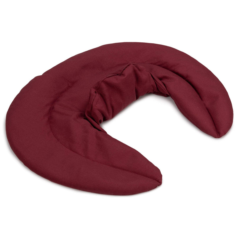 Neck pillow with stand-up collar wine red - cherry stone pillow - neck pillow heat pillow - neck heating pillow for microwave and oven cherry stone - NewNest Australia