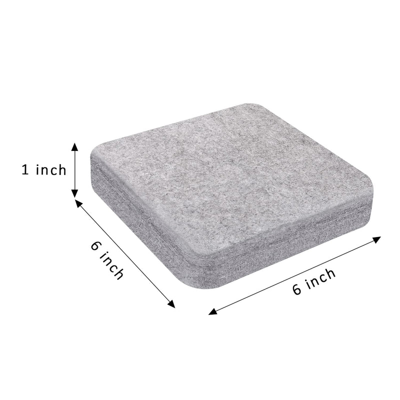 Needle Felting Mat, 100% Natural Wool Needled Felting Pad, 6x6x1 inch Eco-Friendly Felting Block, Thick and Firm (6"x6") 6"x6" - NewNest Australia