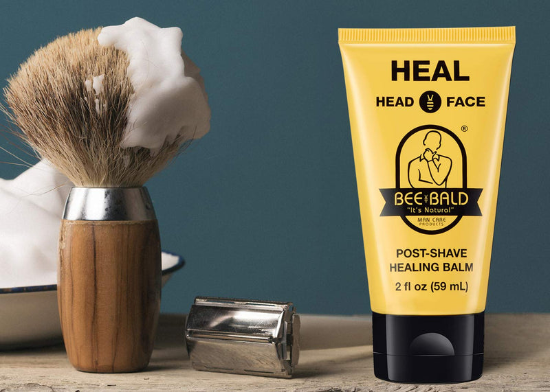 Bee Bald HEAL Post-Shave Healing Balm Immediately Calms & Soothes Damaged Skin, Treats Bumps, Redness, Razor Burn & Other Shaving Related Irritations. - NewNest Australia