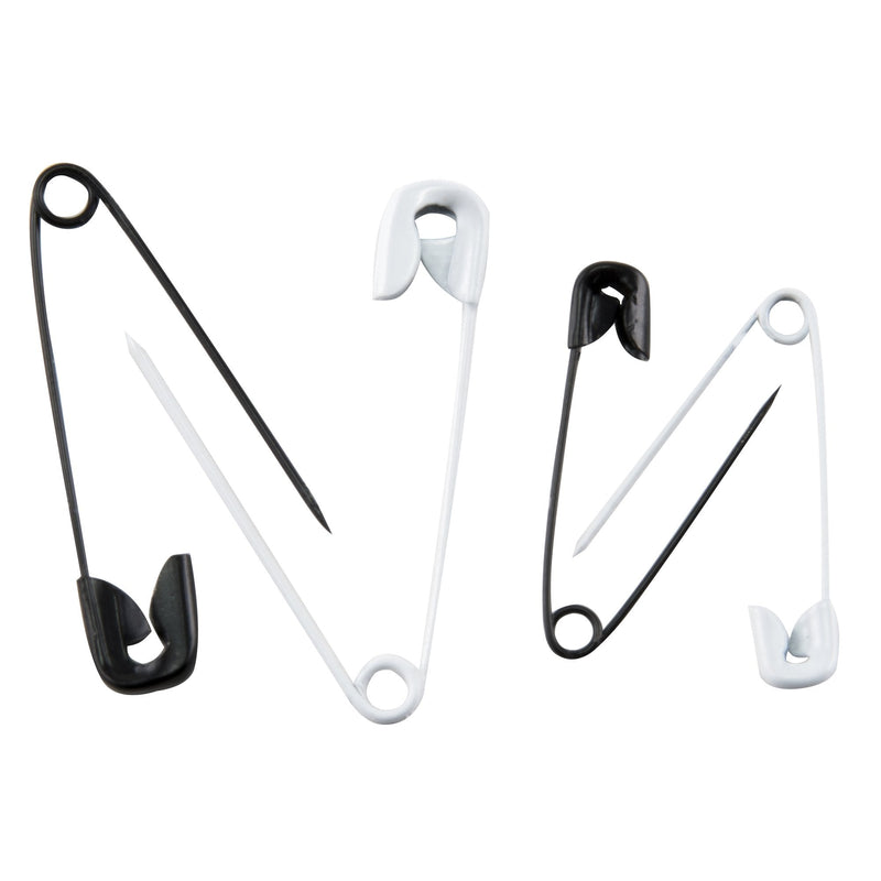 SINGER 00296 Black and White Safety Pins, Assorted Sizes, 25-Count 1 - NewNest Australia