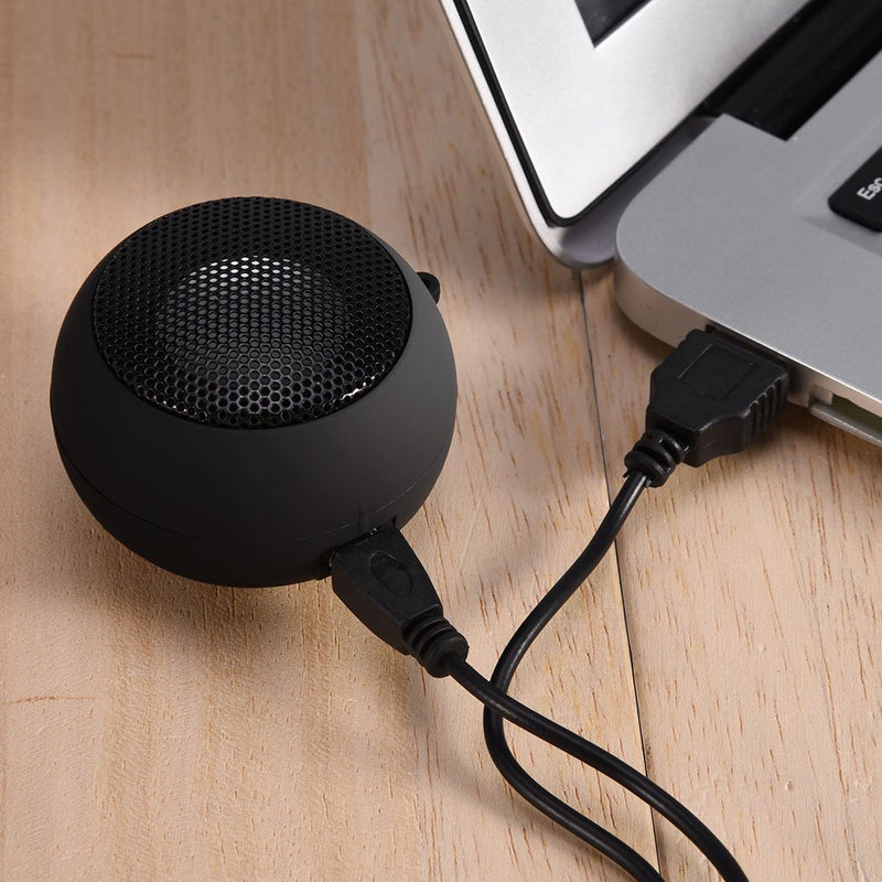 Mini Speakers with Jack Plug, Portable Mini Travel 3.5mm Loud Phone Speaker Built-in Battery for Mobile Phone MP3 PC, Rechargeable Plug in Speakers for Phone(black) black - NewNest Australia
