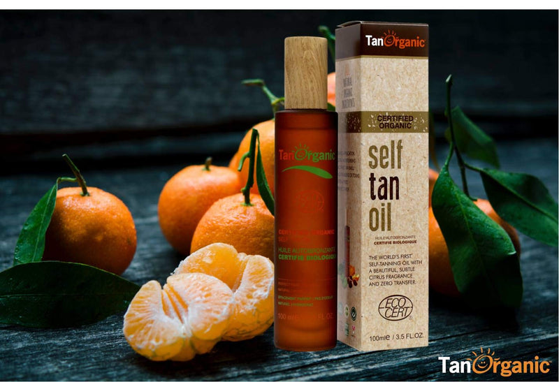 TanOrganic Self Tanning Oil Fake Tan Certified Organic Natural Vegan 100ml - NewNest Australia