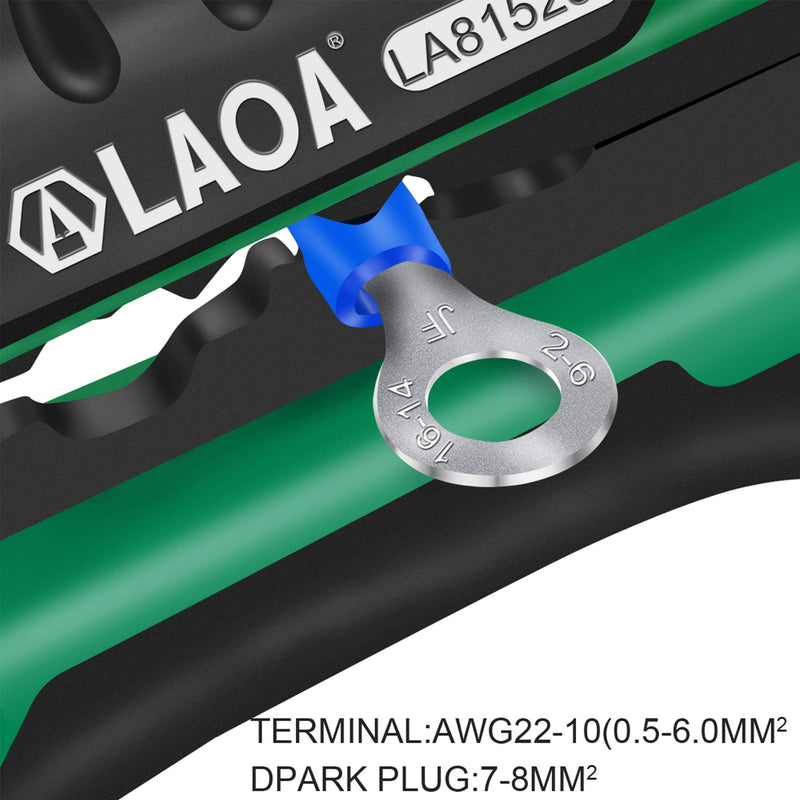 LAOA Wire Stripper AWG 10 to AWG 24 Professional wire stripping tool Electrical Automatic with wire terminal crimping For Electrician 815138 - NewNest Australia