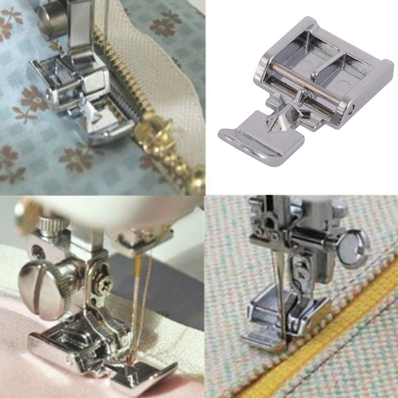 4 PCS Zipper Foot Sewing Machine Presser Foot Set of Invisible Concealed Narrow Zipper Foot, Fits for Most Snap On Singer, Brother, Janome, Babylock Low Shank Sewing Machines - NewNest Australia