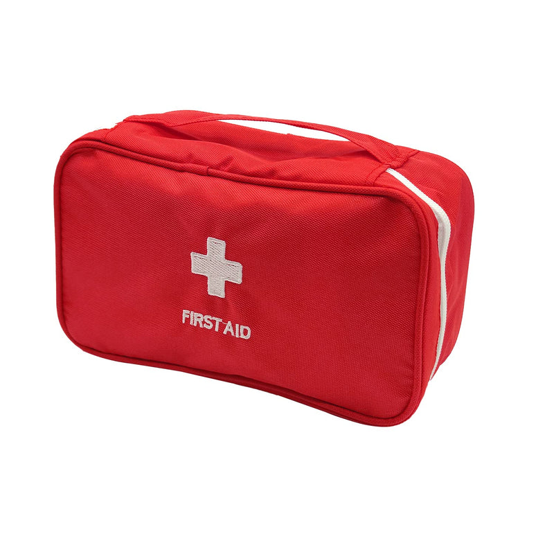 ALLY-MAGIC First Aid Bag Empty Pouch Travel Emergency Pouch Small Medical Kit Portable Travel First aid kit Mini Medicine Storage Bag for Camping Hiking Outdoor Activities Y4-STJJB (Red-1) Red-1 - NewNest Australia