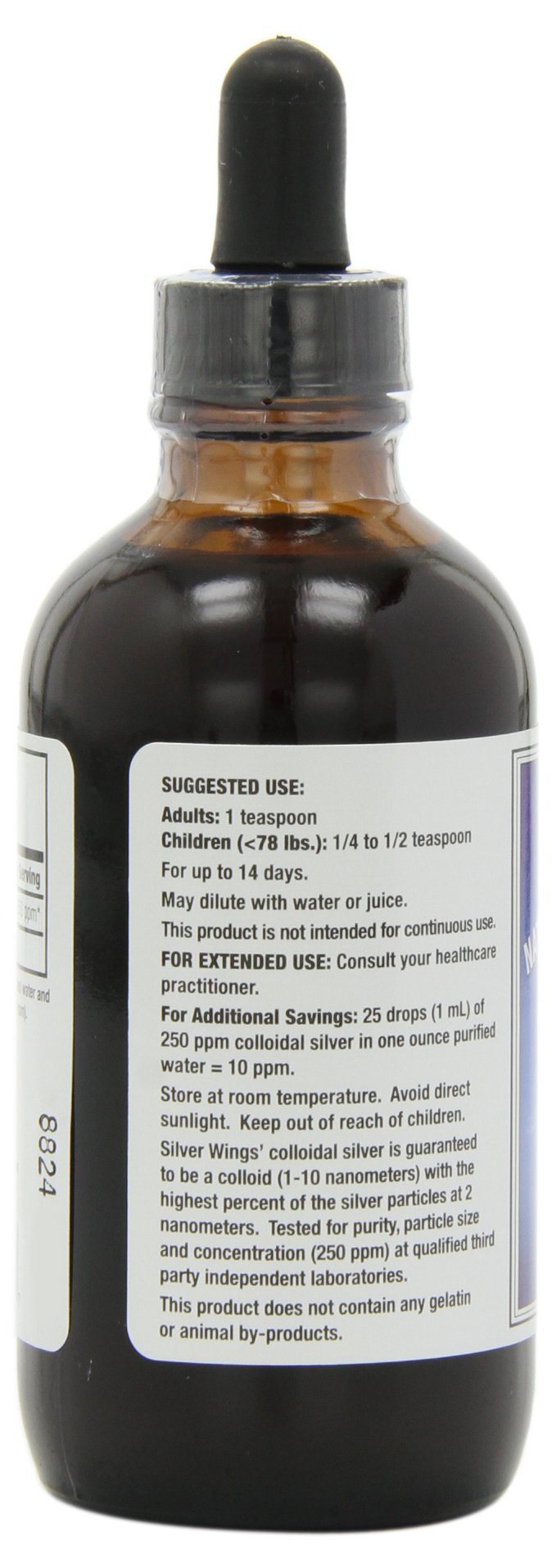 Natural Path Silver Wings Dietary Mineral Supplement, Colloidal Silver, 250 PPM, 4 Fl Oz - NewNest Australia