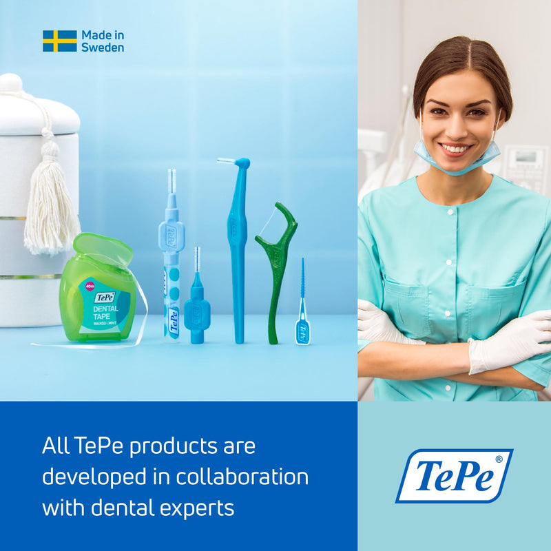 TEPE Angle Interdental Brushes, 6 pieces (packaging may vary) Orange 6 pieces (pack of 1) - NewNest Australia