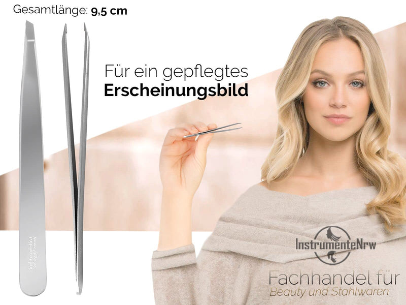 Tweezers From Solingen Slanted Plucking Tweezers Hair Plucking Tweezers Made In Germany Solinger Eyebrow Tweezers Flat Tweezers Made Of Stainless Steel For Plucking Hair For Men And Women - NewNest Australia