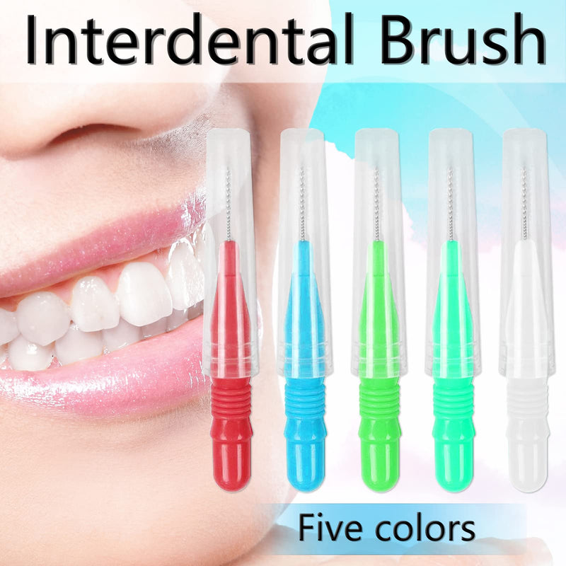 25 PCS Interdental Brushes, Multicolored Dental Hygiene Brushes Toothpicks Interdental Brush Braces Cleaner Tooth Flossing Brushes Braces Brushes Soft Dental Picks Easypick Flosser Toothpicks Cleaners - NewNest Australia