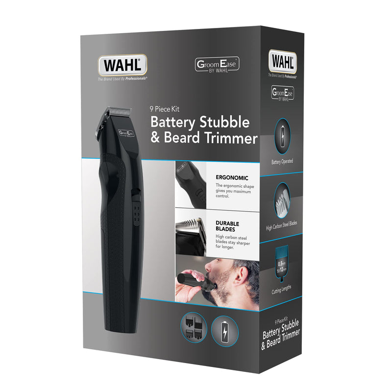 GroomEase by Wahl Battery Stubble and Beard Trimmer, Cordless Grooming Tools for Men, Facial Hair Trimmers, Battery Operation, Cordless, Ideal for Gym and Travel GroomEase Battery Stubble and Beard Trimmer - NewNest Australia