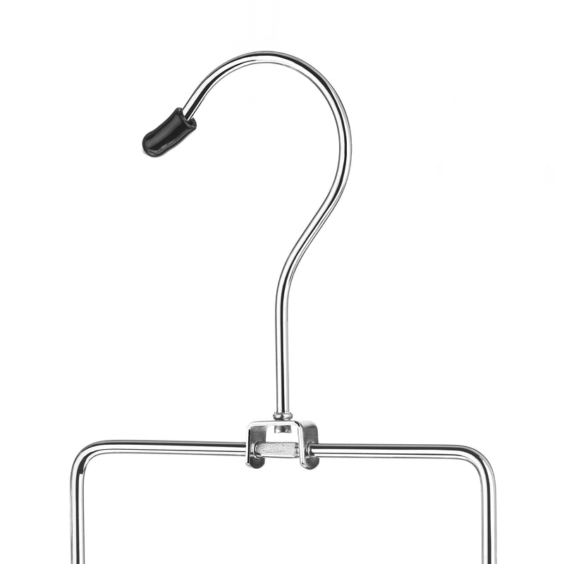 NewNest Australia - Whitmor 10 Hook Accessory Hanger Chrome / Black 