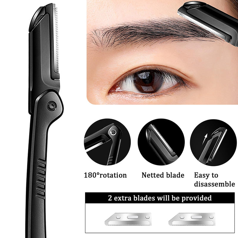 11pcs eyebrow set, tweezers eyebrow plucking eyebrow razor set with eyebrow comb, tweezers, razor, brush, scissors set, easily create perfect eyebrow shapes - NewNest Australia