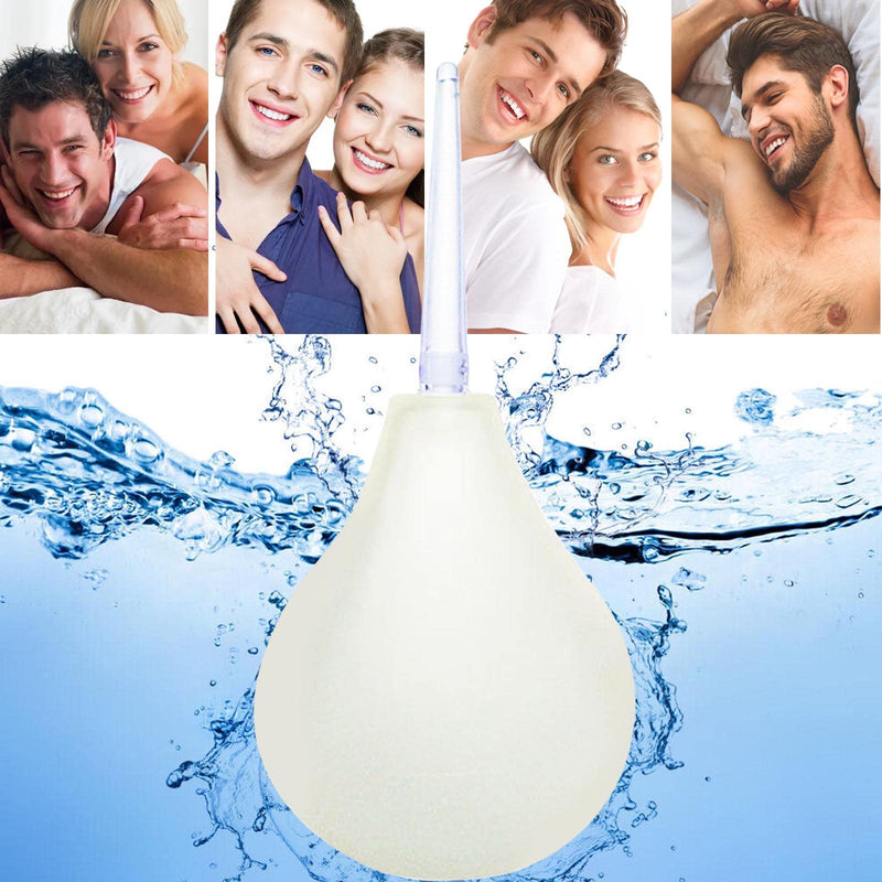 Enema Bulb Douche for Men & Women GWAWG 224 ML Reusable Cleaning Silicone Slim Nozzle Douche, Safe Comfortable Rubber Washing Cleaning Douche Kit - NewNest Australia