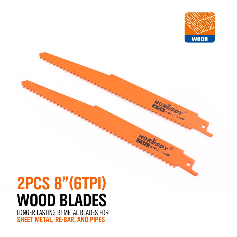 HORUSDY Metal Reciprocating Saw Blade Set/Wood Pruning Saw Blades (10Piece)) Orange - NewNest Australia