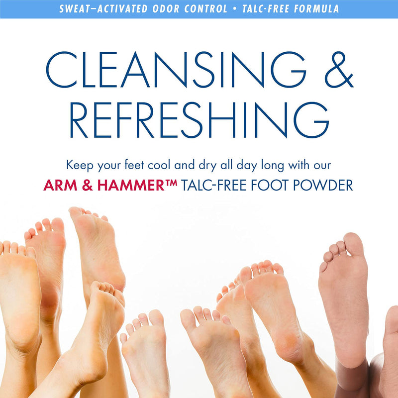 Arm & Hammer Foot Powder for Shoes & Feet, Talc-Free Odor & Moisture Control for Men & Women, 7 oz (1 Pack) 7 Ounce (Pack of 1) - NewNest Australia