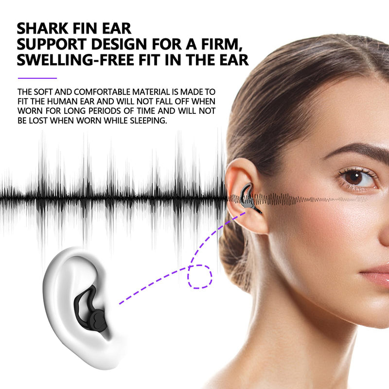 Donfri 2 Pairs Ear Plugs for Sleep Noise Reduction 40dB Three Layers of Sound Insulation Ear Brace Design Earplugs Noise Cancelling for snoring，Concerts，Learning (Black，Green) Black，green - NewNest Australia