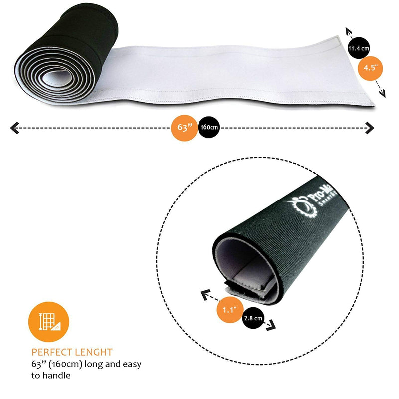 Premium 63'' Cable Management Sleeve, Best Cords Organizer for TV On Wall, Desk, Computer, Office, Home - DIY Adjustable Reversible Black and White Neoprene Cord Hider Wire Cover Concealer Wrap 63 inches - NewNest Australia