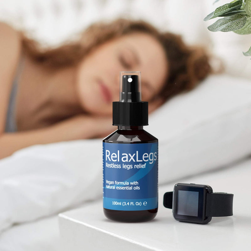 RelaxLegs Restless Legs Relief - Ideal Magnesium Spray for Restless Legs & Cramp Relief for Legs, Effective Muscle Relaxant For Leg Ache Relief, Swollen Legs Relief & Foot Spray for Tired Feet, 100ml - NewNest Australia