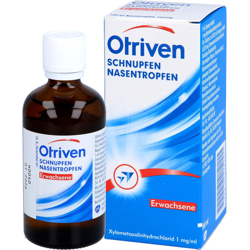 Otriven against colds 0.1% nose drops with xylometazoline, blue, 100 ml 100 ml (pack of 1) - NewNest Australia