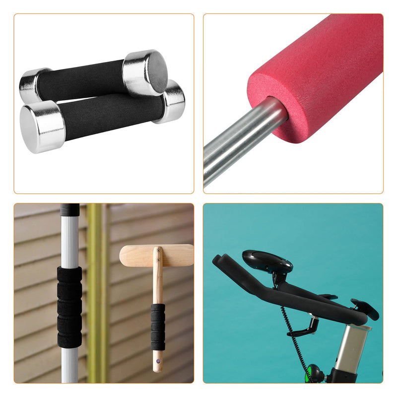 MECCANIXITY Foam Tubing 3/8"(10mm) ID 40mm OD 1m Length Tube Covers for HVAC Copper Pipe Insulation Handle Grip Support, Red 10mmx40mmx1m - NewNest Australia