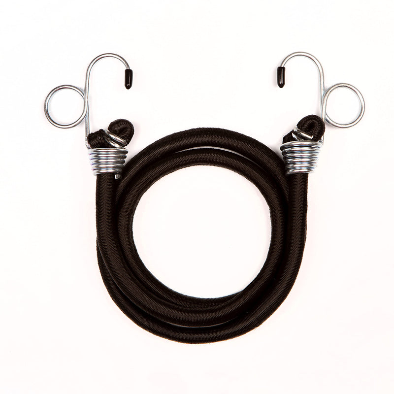 Mande Bungee Cords Heavy Duty Outdoor with Ring Hooks 4 Pack Long Bungee Cords 38 Inches Elastic Rope-Bungie Cords Multi Pack Includes 3/8 Inches 2 Black Bungee Cords and 1/3 Inches 2 Red Bungie Cords - NewNest Australia