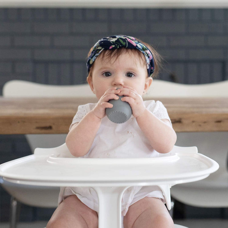 ezpz Tiny Cup (Blue) - 100% Silicone Training Cup for Infants - Designed by a Pediatric Feeding Specialist - 4 months+ Blue - NewNest Australia
