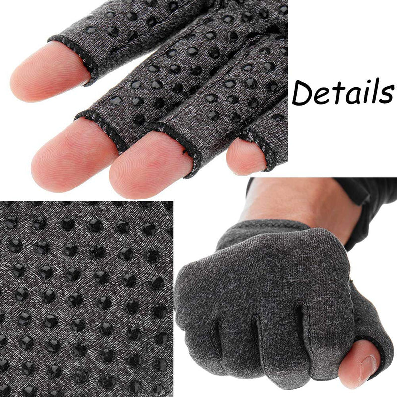 RZJZGZ 2 Pairs Arthritis Compression Gloves Provide Support and Warmth for Hands, Finger Joint, Relieve Pain from Rheumatoid Arthritis, Osteoarthritis, Carpal Tunnel (S) S (Pack of 4) - NewNest Australia
