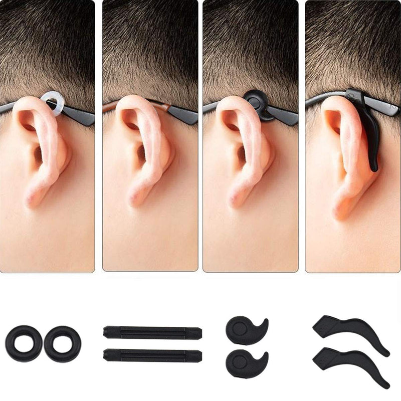 24 Pairs Of Glasses Non-Slip Glasses Ear Pads Silicone Non-Slip Glasses Holder Glasses Non-Slip Holder Glasses Ear Pad Glasses Non-Slip Ring Non-Slip Covers For Glasses Arms Reading Glasses - NewNest Australia