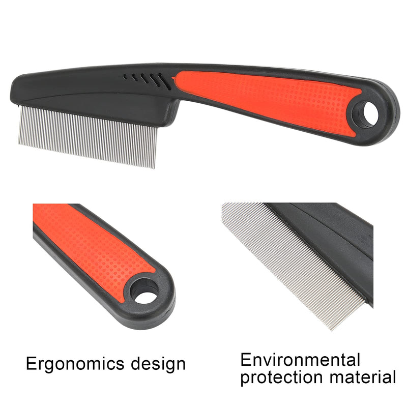 Lice Comb, Stainless Steel Fine Tooth Comb, Professional Nit Comb, Head Lice Remover, Hair Comb, Pet Comb, Effectively Removes Head Lice Lice Dandruff Hair Stains - NewNest Australia