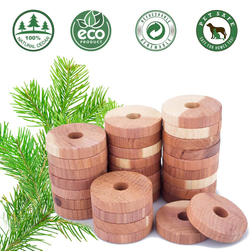 NewNest Australia - ACMETOP Aromatic Cedar Blocks for Clothes Storage, 100% Natural Cedar Balls Hangers, Storage Accessories Closets & Drawers (30 Pack) 