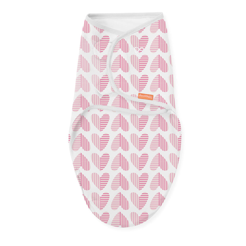 SwaddleMe Original Swaddle  Size Small/Medium, 0-3 Months, 3-Pack (Baby Hearts) Easy to Use Newborn Swaddle Wrap Keeps Baby Cozy and Secure and Helps Prevent Startle Reflex Baby Hearts - NewNest Australia